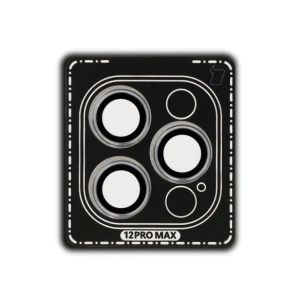 Hurtownia GSM - Szkło na aparat z aplikatorem Bizon Glass Snap Lens do Apple iPhone 12 Pro Max srebrna ramka - BIZ8677 - {ean13} - Hurt