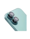 Bizon Glass Snap Lens Apple iPhone 16 / 16 Plus türkis Rahmen