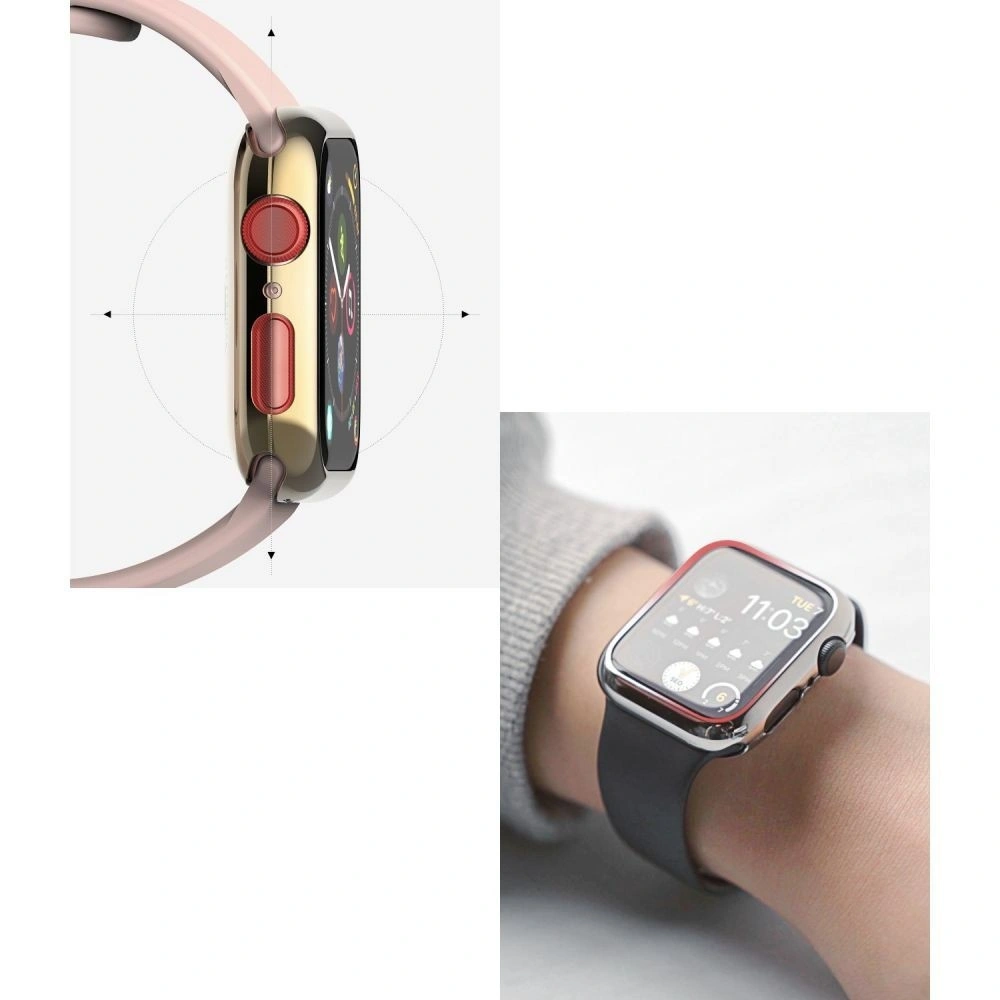 Hurtownia GSM - Nakládka Ringke Full Frame Styling Apple Watch 4/5/6/7/8/9/SE 44/45mm nerezová ocel Gold AW4-44-71 - RGK1184GLD - {ean13} - Hurt