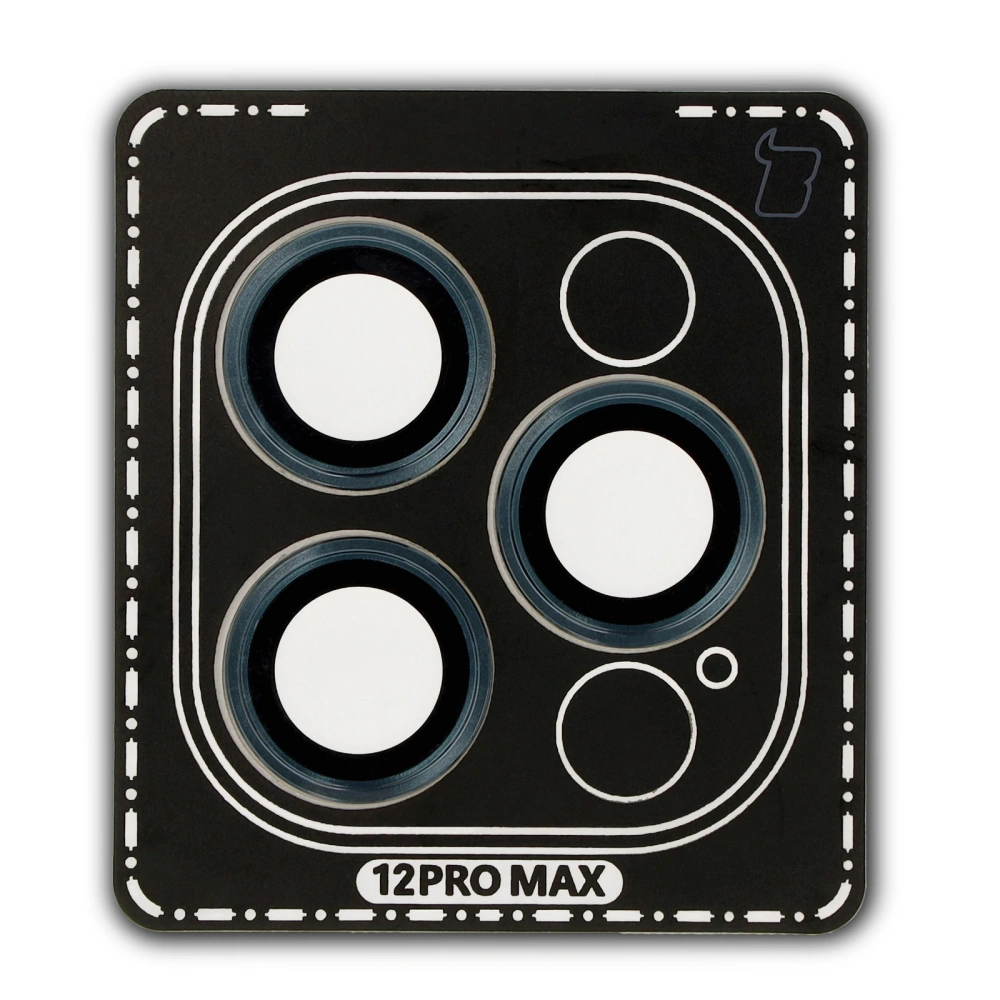 Hurtownia GSM - Szkło na aparat z aplikatorem Bizon Glass Snap Lens do Apple iPhone 12 Pro Max morska ramka - BIZ8681 - {ean13} - Hurt