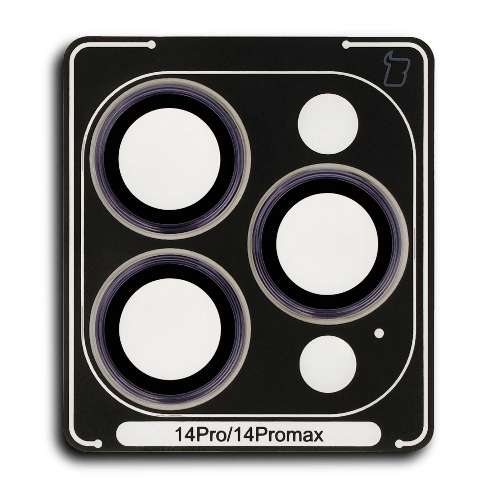 Hurtownia GSM - Szkło na aparat z aplikatorem Bizon Glass Snap Lens do Apple iPhone 14 Pro / 14 Pro Max ciemnofioletowa ramka - BIZ8684 - {ean13} - Hurt