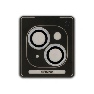 Hurtownia GSM - Bizon Glass Snap Lens Apple iPhone 15 / 15 Plus světle modrý rámeček - BIZ8685 - {ean13} - Hurt