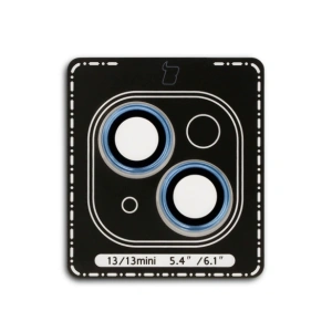 Hurtownia GSM - Bizon Glass Snap Lens Apple iPhone 13 / 13 Mini kék keret - BIZ8686 - {ean13} - Hurt