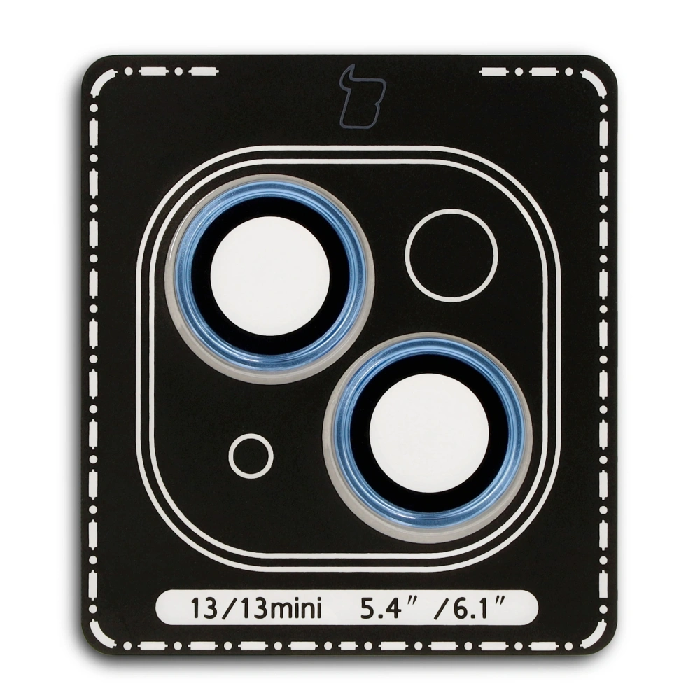 Hurtownia GSM - Bizon Glass Snap Lens Apple iPhone 13 / 13 Mini cadru albastru - BIZ8686 - {ean13} - Hurt