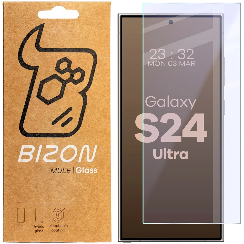 Wholesale Bizon Glass Mule Flexible hybrid glass Samsung Galaxy S24 Ultra 5G - BIZ8690 - {ean13} - Hurt