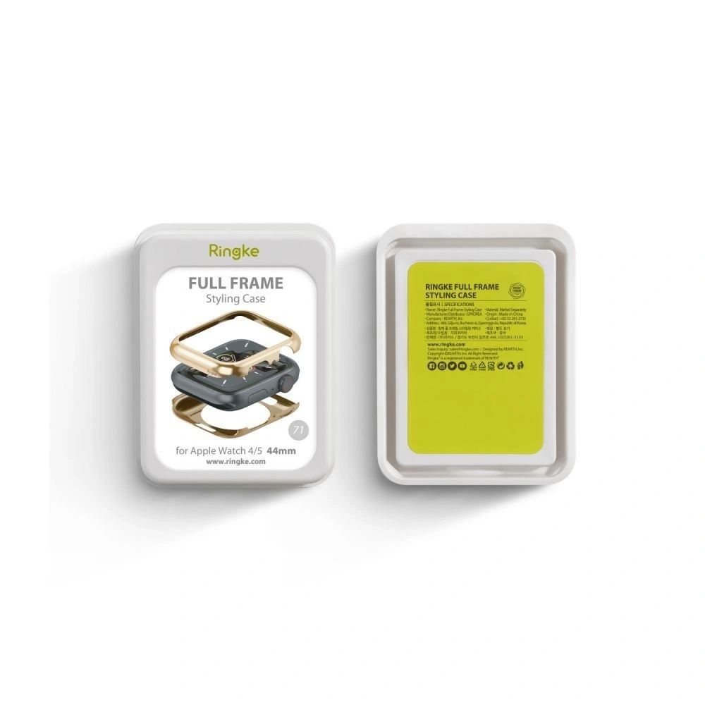 Hurtownia GSM - Nakládka Ringke Full Frame Styling Apple Watch 4/5/6/7/8/9/SE 44/45mm nerezová ocel Gold AW4-44-71 - RGK1184GLD - {ean13} - Hurt