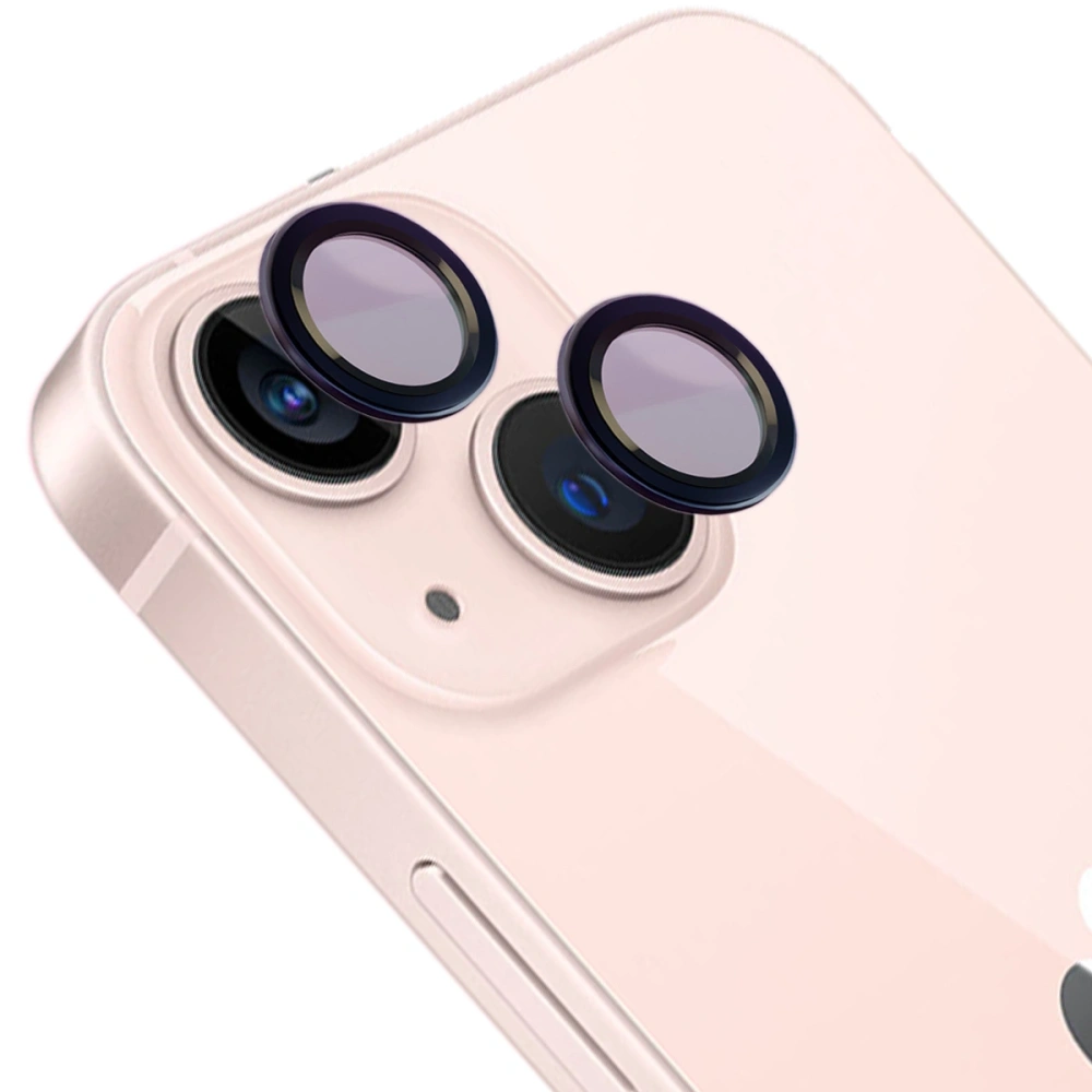 Wholesale Bizon Glass Snap Lens Apple iPhone 13 / 13 Mini black frame - BIZ8693 - {ean13} - Hurt