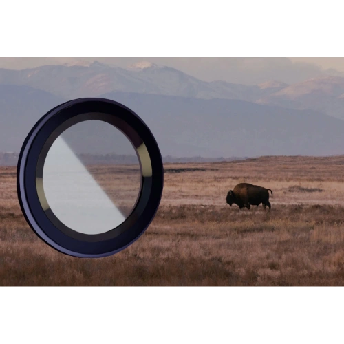 Szkło na aparat z aplikatorem Bizon Glass Snap Lens do Apple iPhone 13 / 13 Mini czarna ramka