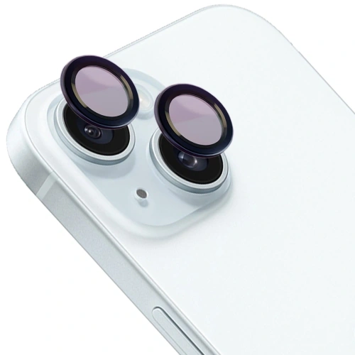 Szkło na aparat z aplikatorem Bizon Glass Snap Lens do Apple iPhone 14 / 14 Plus czarna ramka