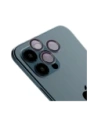 Szkło na aparat z aplikatorem Bizon Glass Snap Lens do Apple iPhone 12 Pro Max szara ramka