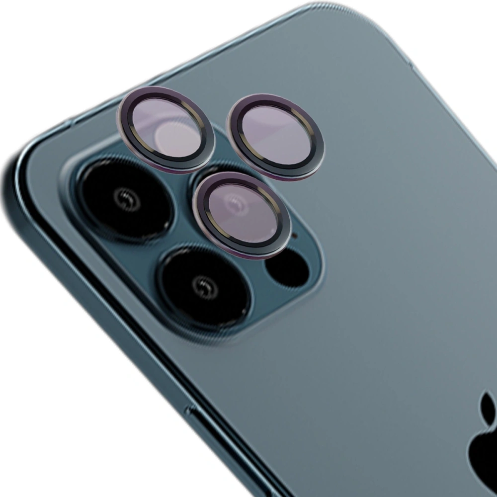 Hurtownia GSM - Szkło na aparat z aplikatorem Bizon Glass Snap Lens do Apple iPhone 12 Pro Max szara ramka - BIZ8695 - {ean13} - Hurt