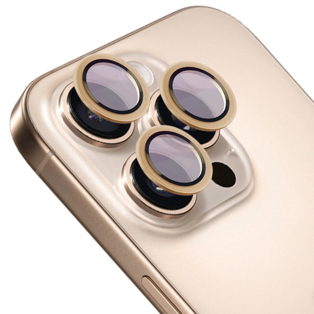 Hurtownia GSM - Bizon Glass Snap Lens Apple iPhone 16 Pro / 16 Pro Max bézs keret - BIZ8696 - {ean13} - Hurt