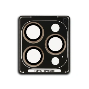 Wholesale Bizon Glass Snap Lens Apple iPhone 16 Pro / 16 Pro Max beige frame - BIZ8696 - {ean13} - Hurt