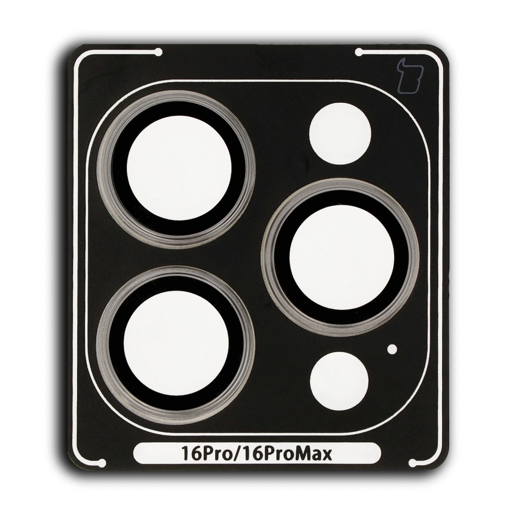 Hurtownia GSM - Szkło hartowane na aparat z aplikatorem Bizon Glass Snap Lens do Apple iPhone 16 Pro / 16 Pro Max szara ramka - BIZ8697 - {ean13} - Hurt
