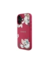 Hurtownia GSM - Guess Geprägtes Blumendruckmuster MagSafe Apple iPhone 16 fuchsia - GUE4421 - {ean13} - Hurt
