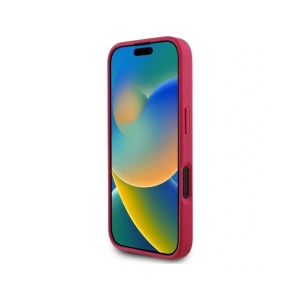 Hurtownia GSM - Guess Model imprimat cu flori texturat MagSafe Apple iPhone 16 fucsia - GUE4421 - {ean13} - Hurt