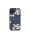 Hurtownia GSM - Guess Model cu imprimeu floral granulat MagSafe Apple iPhone 16 albastru - GUE4422 - {ean13} - Hurt