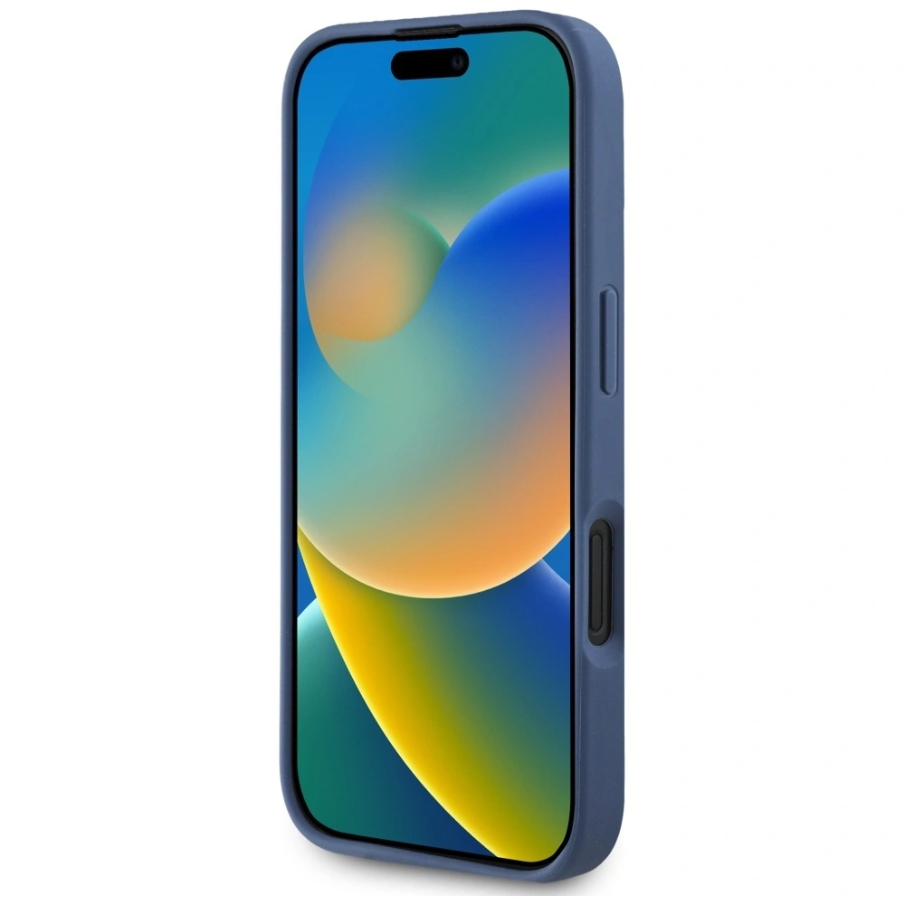 Hurtownia GSM - Guess Geprägtes Blumenmuster MagSafe Apple iPhone 16 blau - GUE4422 - {ean13} - Hurt