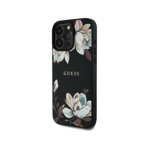 Hurtownia GSM - Guess Grained Printed Flower Pattern MagSafe Apple iPhone 16 Pro černý - GUE4423 - {ean13} - Hurt