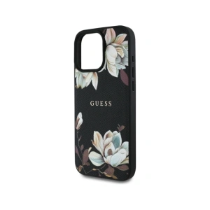 Hurtownia GSM - Guess Grained Printed Flower Pattern MagSafe Apple iPhone 16 Pro černý - GUE4423 - {ean13} - Hurt