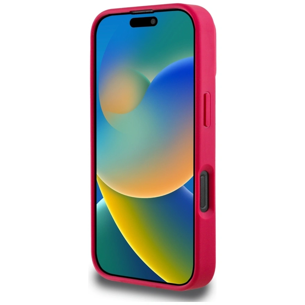 Hurtownia GSM - Guess Hladký tištěný květinový vzor MagSafe Apple iPhone 16 Pro fuchsie - GUE4424 - {ean13} - Hurt