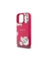Hurtownia GSM - Guess Hladký tištěný květinový vzor MagSafe Apple iPhone 16 Pro fuchsie - GUE4424 - {ean13} - Hurt