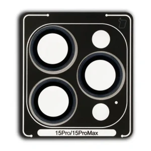 Hurtownia GSM - Szkło na aparat z aplikatorem Bizon Glass Snap Lens do iPhone 15 Pro / 15 Pro Max niebieska ramka - BIZ8699 - {ean13} - Hurt