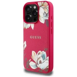 Hurtownia GSM - Etui Guess Grained Printed Flower Pattern MagSafe do Apple iPhone 16 Pro Max fuksja - GUE4426 - {ean13} - Hurt