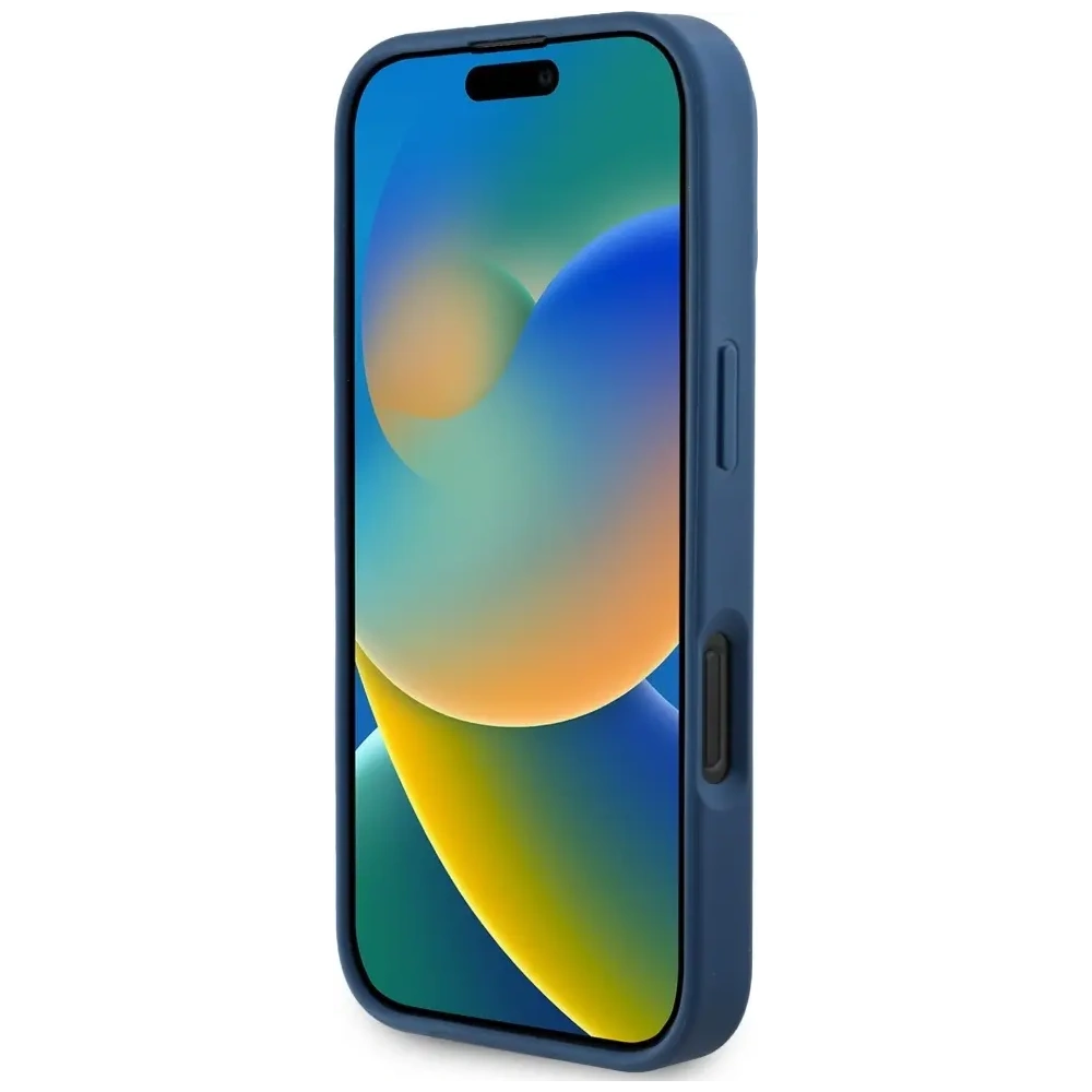 Hurtownia GSM - Guess Hladký tištěný květinový vzor MagSafe Apple iPhone 16 Pro modrý - GUE4429 - {ean13} - Hurt
