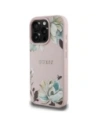 Hurtownia GSM - Guess Tisk květinového vzoru s jemnou strukturou MagSafe Apple iPhone 16 Pro růžový - GUE4430 - {ean13} - Hurt