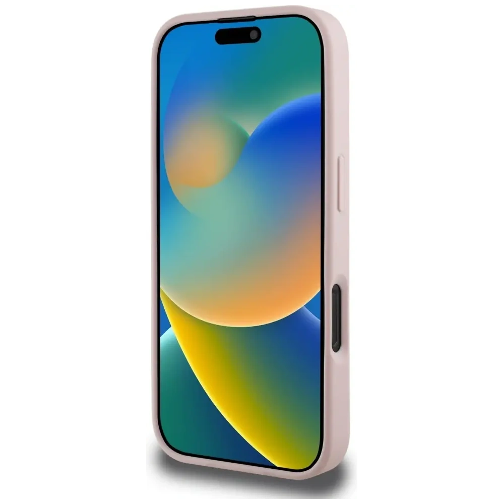Hurtownia GSM - Guess Tisk květinového vzoru s jemnou strukturou MagSafe Apple iPhone 16 Pro růžový - GUE4430 - {ean13} - Hurt