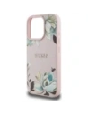 Hurtownia GSM - Guess Tisk květinového vzoru s jemnou strukturou MagSafe Apple iPhone 16 Pro růžový - GUE4430 - {ean13} - Hurt