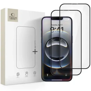 Hurtownia GSM - Tech-Protect Glass Fit+ Apple iPhone 13 / 13 Pro / 14 / 16e Schwarz [2 PACK] - THP3931 - {ean13} - Hurt