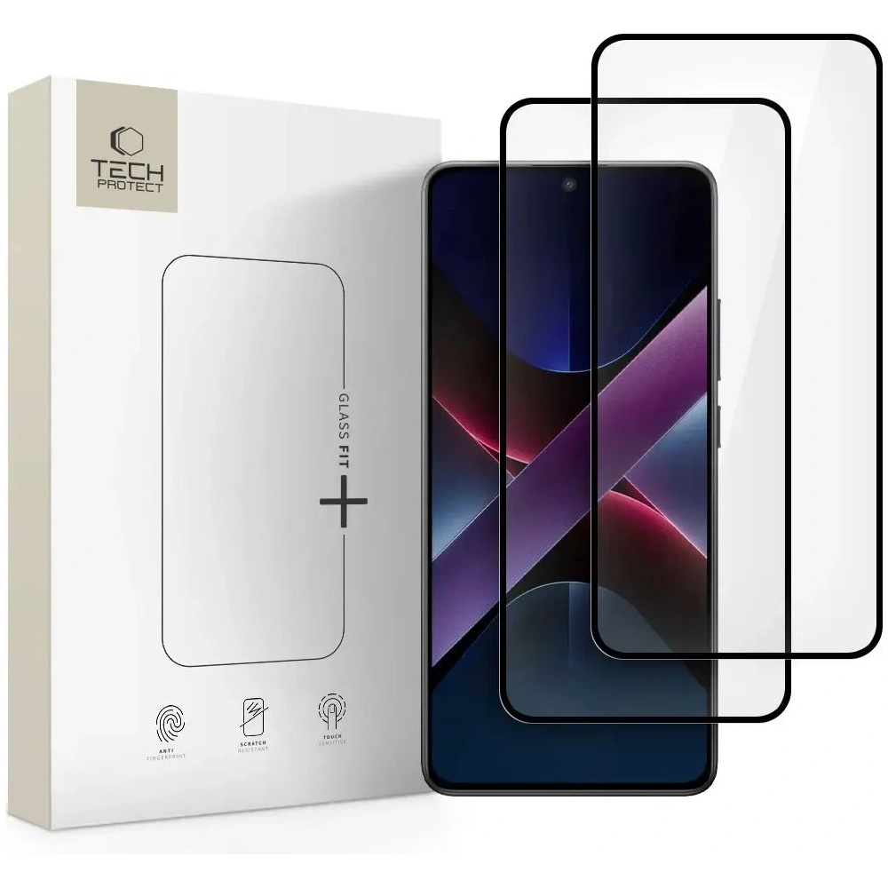 Hurtownia GSM - Tech-Protect Glass Fit+ Xiaomi Poco X7 Pro 5G Negru [2 PACHET] - THP3932 - {ean13} - Hurt