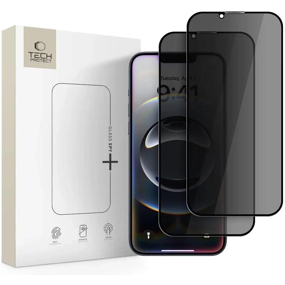 Hurtownia GSM - Tech-Protect Sklo Spy+ Apple iPhone 16e / 14 / 13 / 13 Pro Ochrana soukromí [2 BALENÍ] - THP3933 - {ean13} - Hurt
