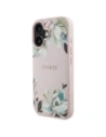 Hurtownia GSM - Guess Model cu Flori Tipărite Granulate MagSafe Apple iPhone 16 roz - GUE4431 - {ean13} - Hurt