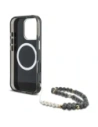 Hurtownia GSM - Guess Palm Trees Triangle Pearl Strap MagSafe Apple iPhone 16 Pro černý - GUE4432 - {ean13} - Hurt