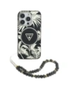 Guess Pálmafák Háromszöggyöngy Pánt MagSafe Apple iPhone 16 fekete