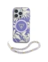 Hurtownia GSM - Guess Palm Trees Triangle Pearl Strap MagSafe Apple iPhone 16 Pro fialový - GUE4436 - {ean13} - Hurt