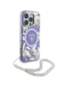 Hurtownia GSM - Guess Palm Trees Triangle Pearl Strap MagSafe Apple iPhone 16 Pro fialový - GUE4436 - {ean13} - Hurt