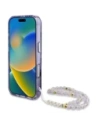 Hurtownia GSM - Guess Palm Trees Triangle Pearl Strap MagSafe Apple iPhone 16 Pro fialový - GUE4436 - {ean13} - Hurt