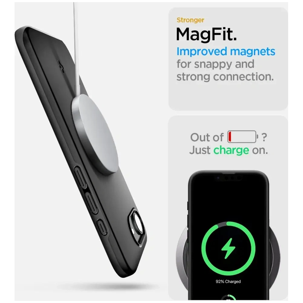 Hurtownia GSM - Spigen Thin Fit Mag MagSafe Apple iPhone 16e Fekete - SPN16697 - {ean13} - Hurt