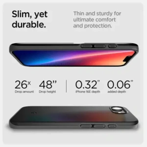 Wholesale Spigen Thin Fit Mag MagSafe Apple iPhone 16e Black - SPN16697 - {ean13} - Hurt
