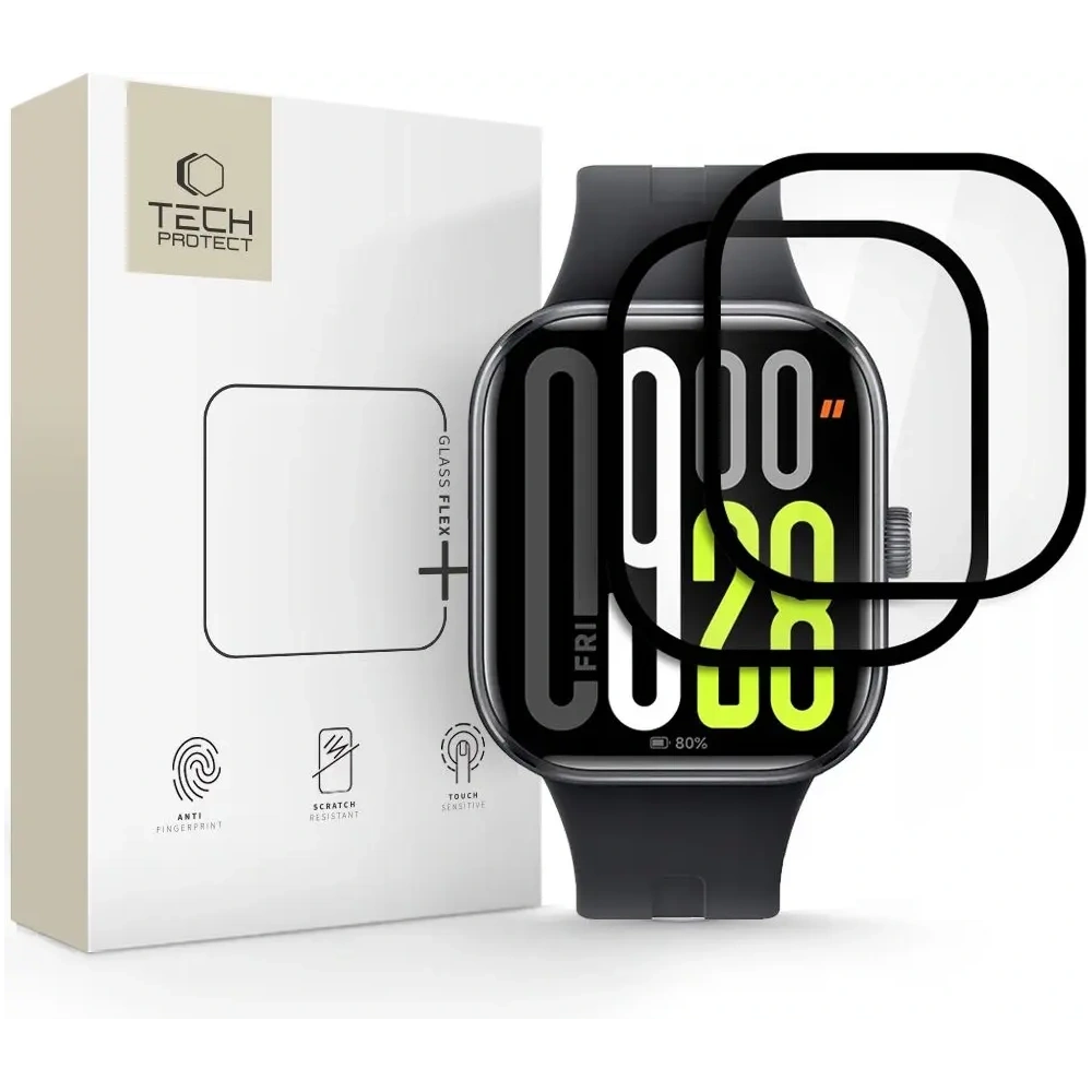 Hurtownia GSM - Tech-Protect Glass Flex+ Xiaomi Redmi Watch 5 Schwarz [2 PACK] - THP3937 - {ean13} - Hurt