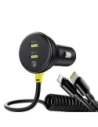 Hurtownia GSM - Baseus 60W 2xUSB-C autós töltő + beépített USB-C, Lightning kábel (Fekete) - BSU8934 - {ean13} - Hurt
