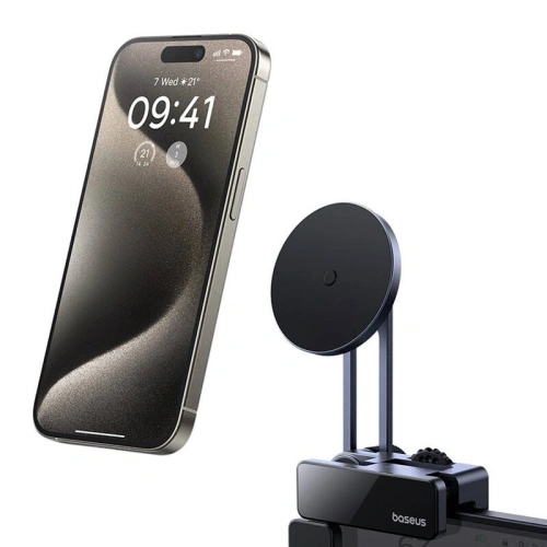 Uchwyt samochodowy do ekranu Baseus MaxView MagSafe (szary)