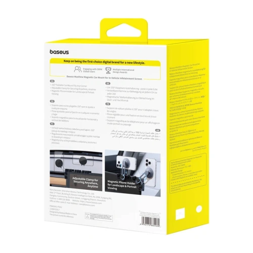 Uchwyt samochodowy do ekranu Baseus MaxView MagSafe (szary)