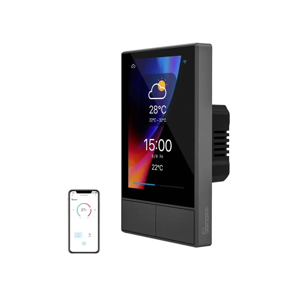 Wholesale SONOFF NSPanel-US smart WiFi control panel (black, 120mm) - SNF195 - {ean13} - Hurt
