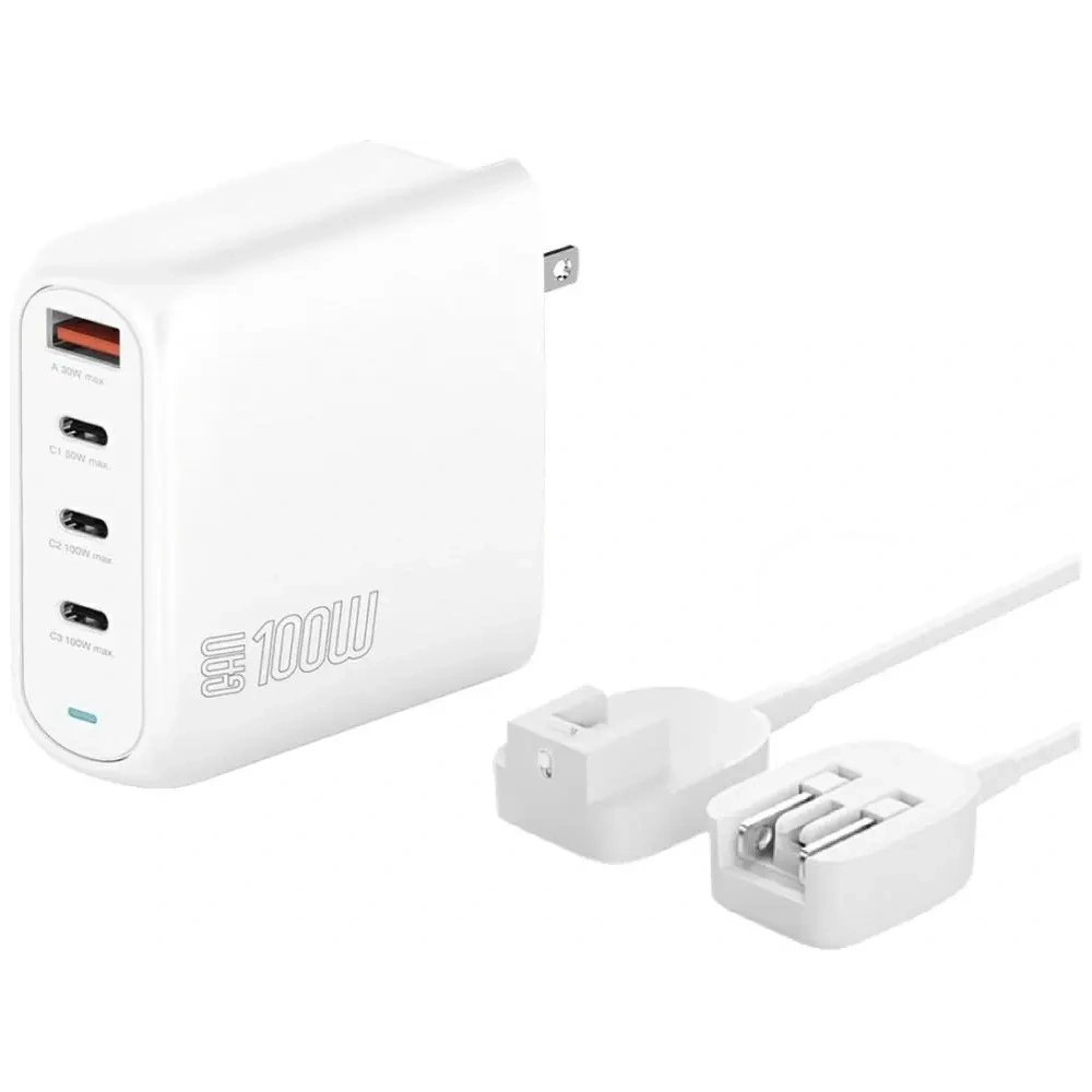 Hurtownia GSM - Ładowarka sieciowa 4smarts Flex Pro 100W 3xUSB-C, 1xUSB-A Travel Edition biała - 4SMR71 - {ean13} - Hurt