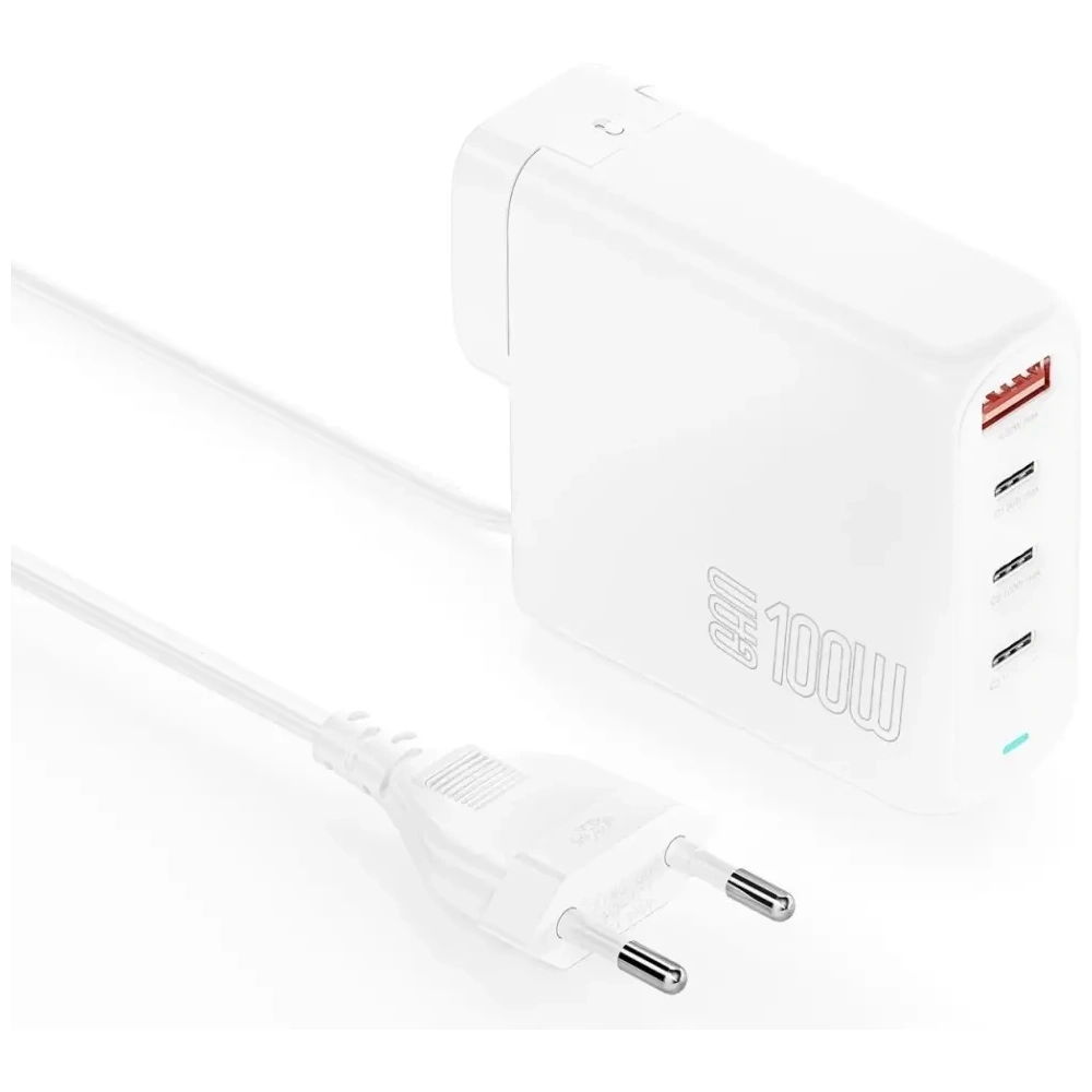 Hurtownia GSM - Ładowarka sieciowa 4smarts Flex Pro 100W 3xUSB-C, 1xUSB-A Travel Edition biała - 4SMR71 - {ean13} - Hurt